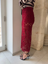 Gonna in pizzo rossa - Kostumn1