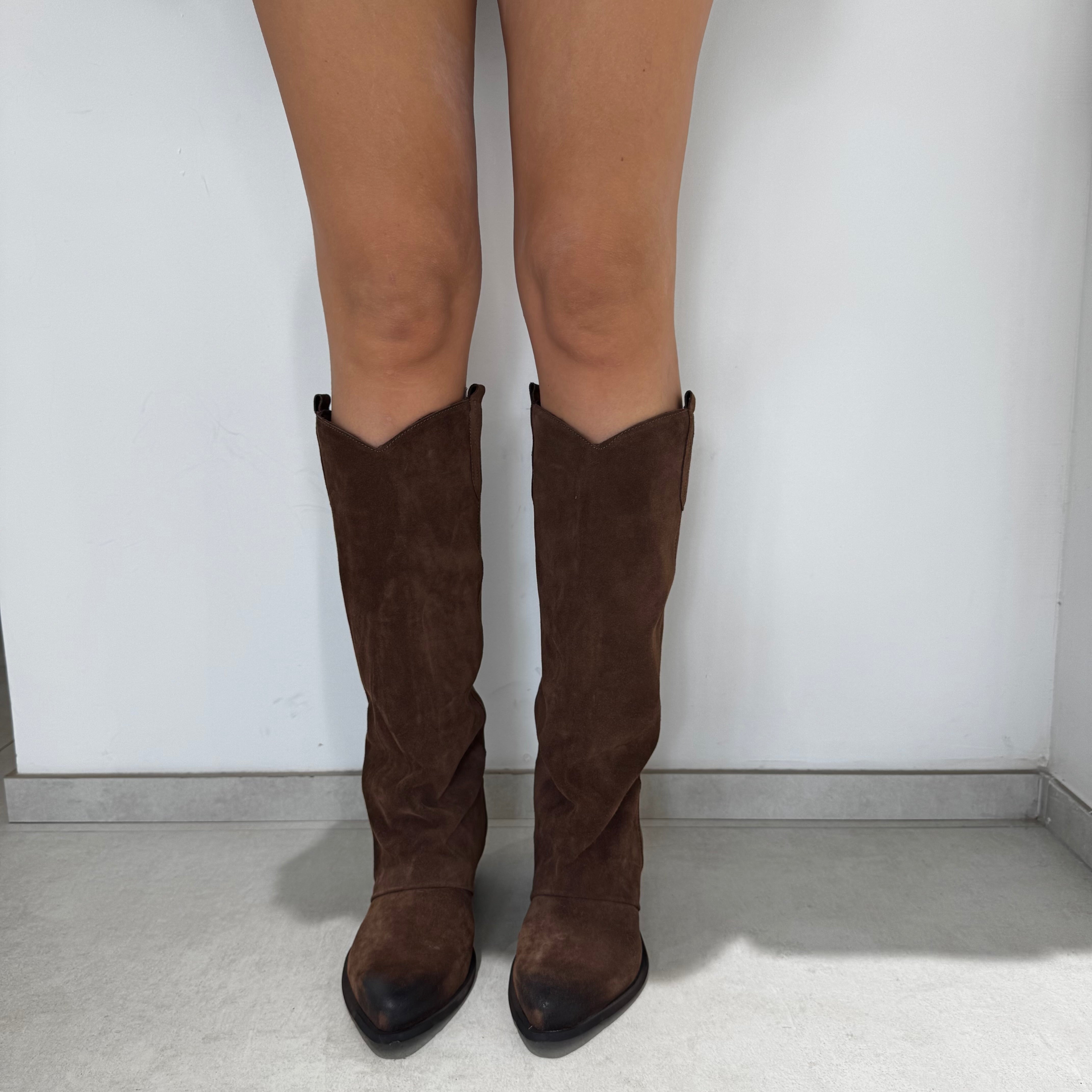 Stivale camperos color cammello - Divine follie