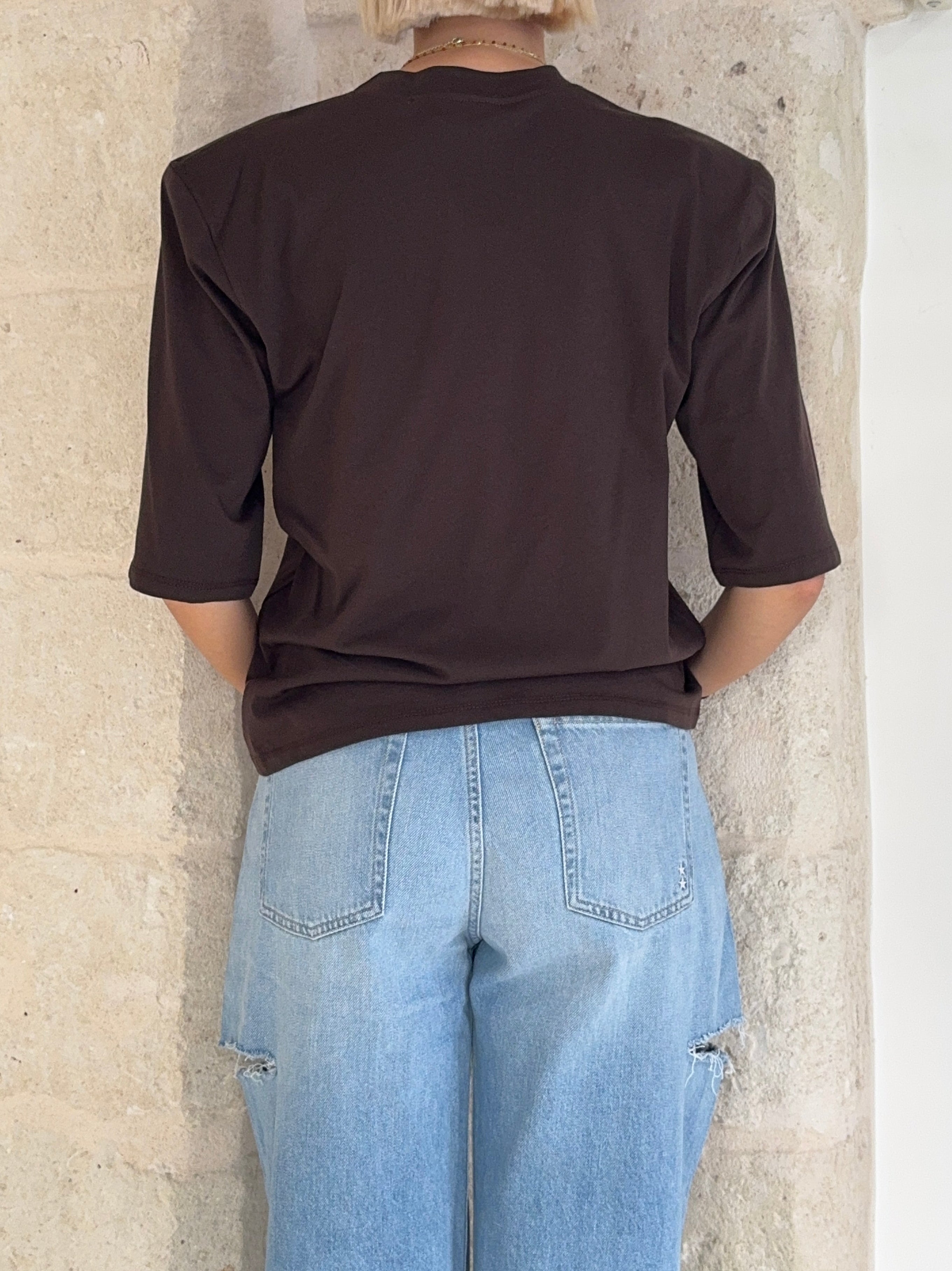 T-shirt con spalline e ricamo - Kostumn1