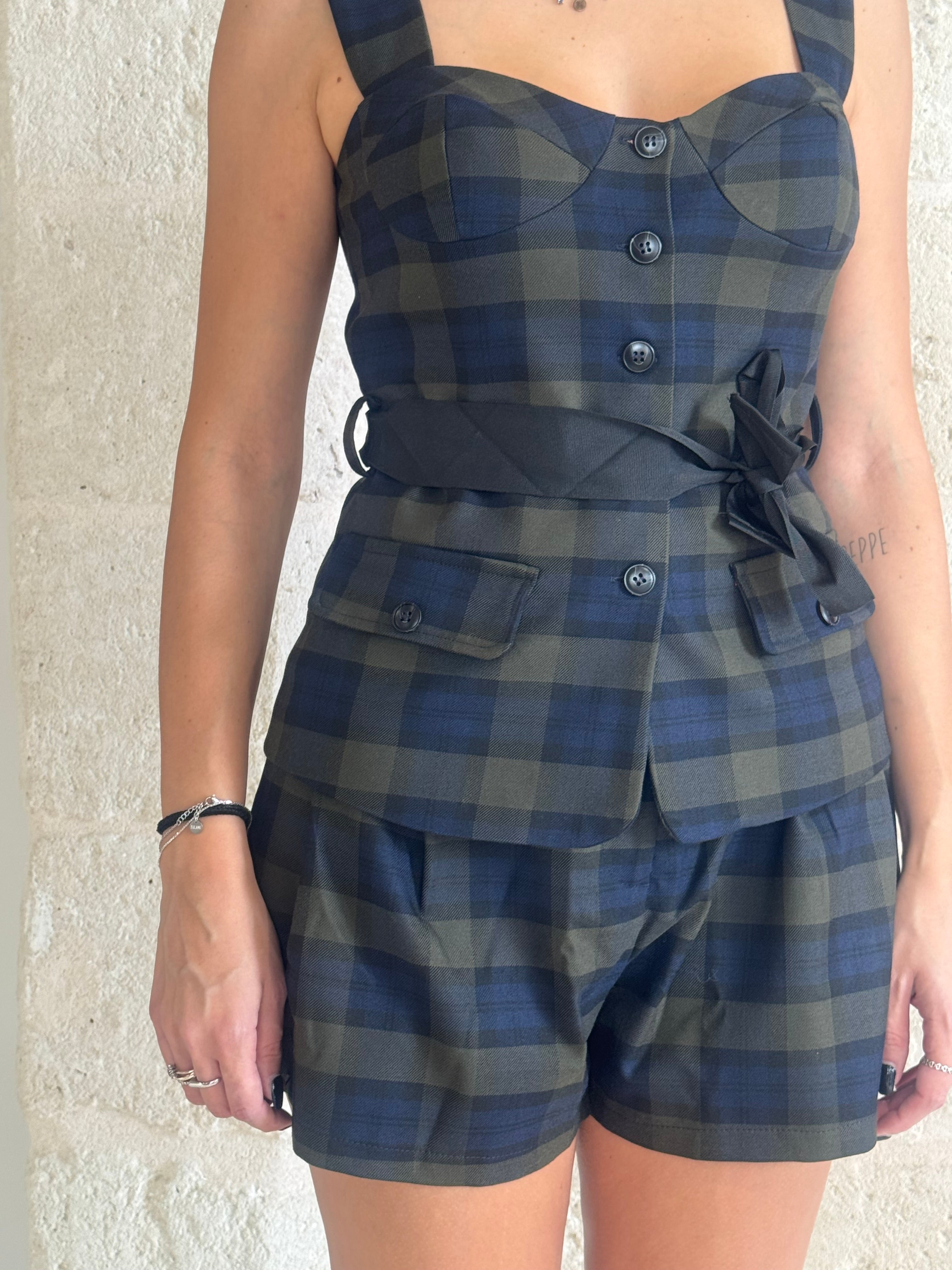 Top Corsetto Tartan -BSB