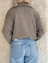 Maglione beige con orlo elasticizzato - Eleh