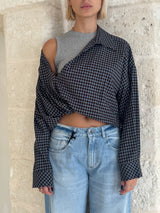 Camicia Duo a quadri con canotta - Eleh