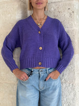 Cardigan puffo con bottoni - Zahjr