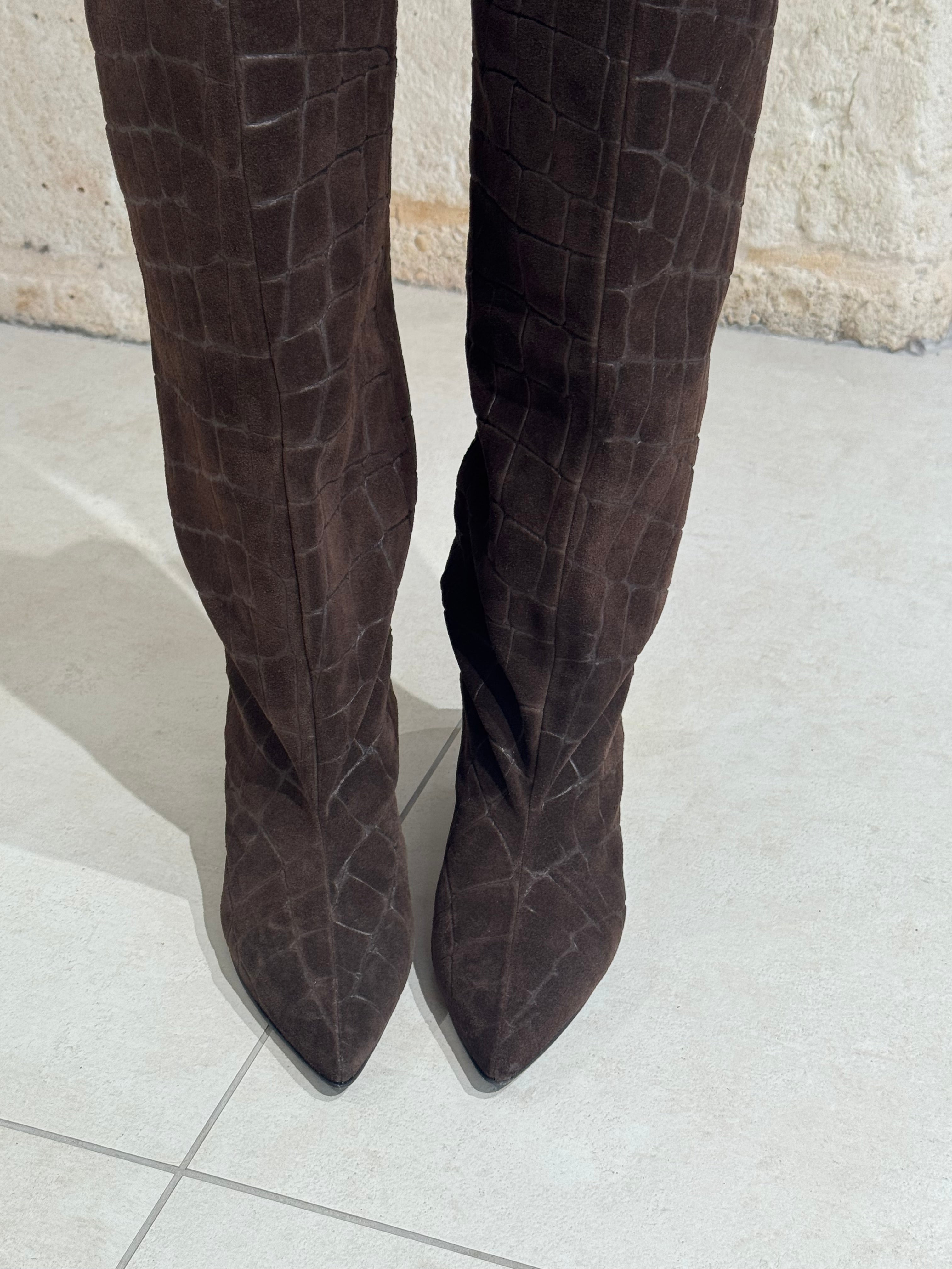 Stivali Alti Cocco marrone -