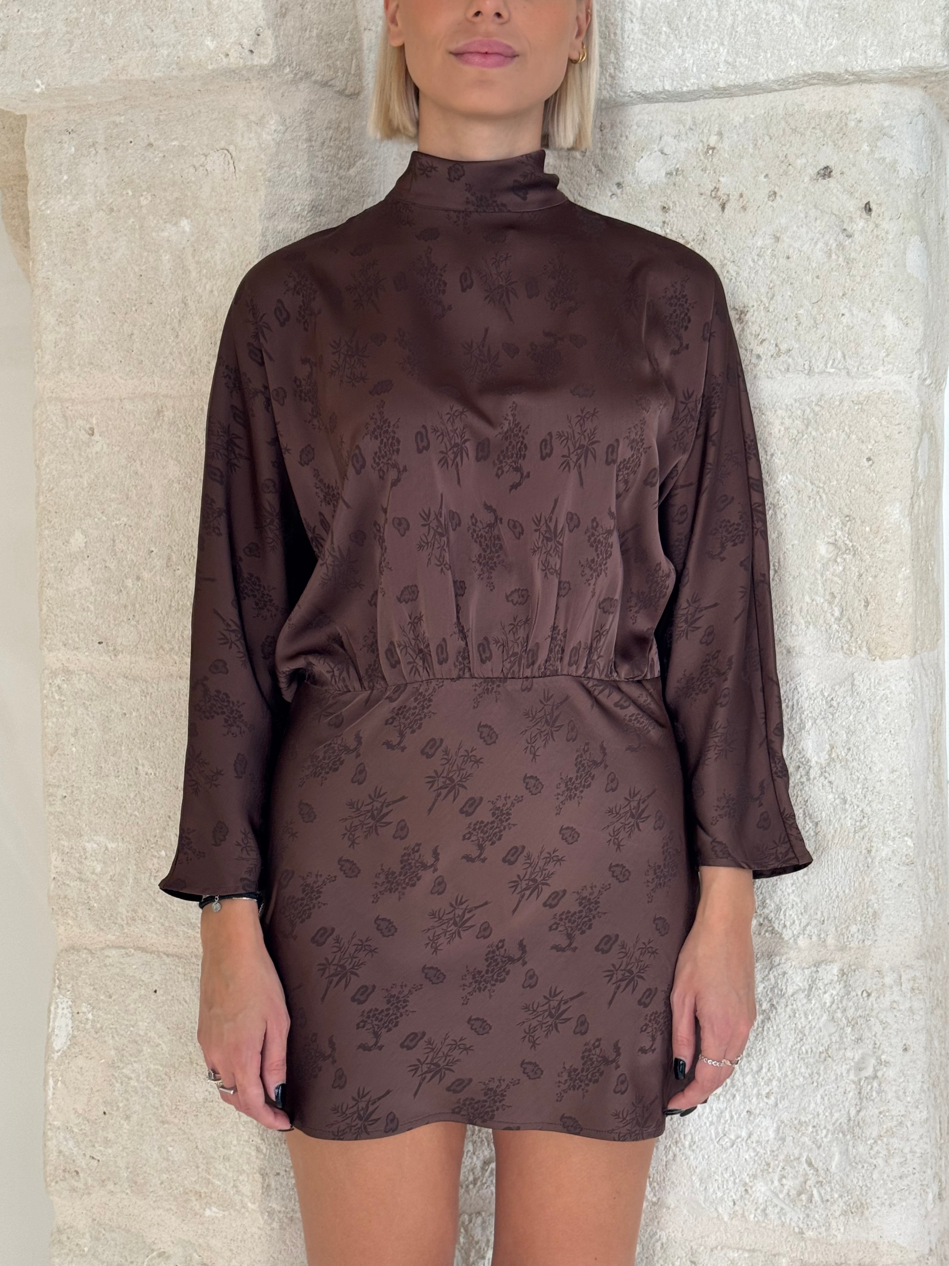 Vestito corto moro in jacquard - You decide