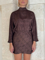 Vestito corto moro in jacquard - You decide