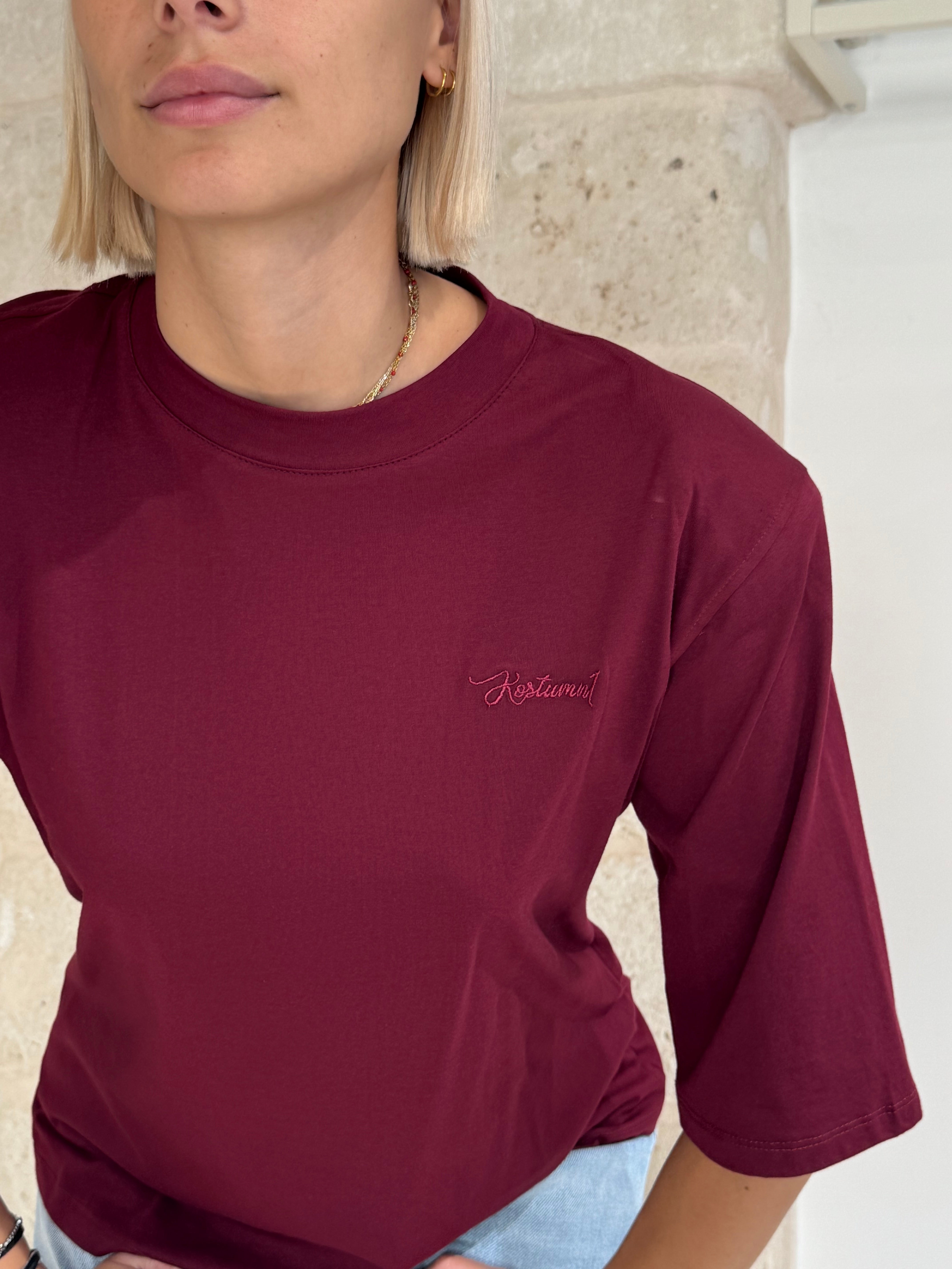 T-shirt con spalline e ricamo - Kostumn1