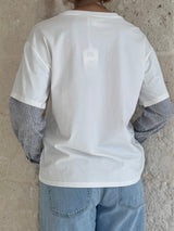 Maglia Duo con maniche lunghe in contrasto - You Decide