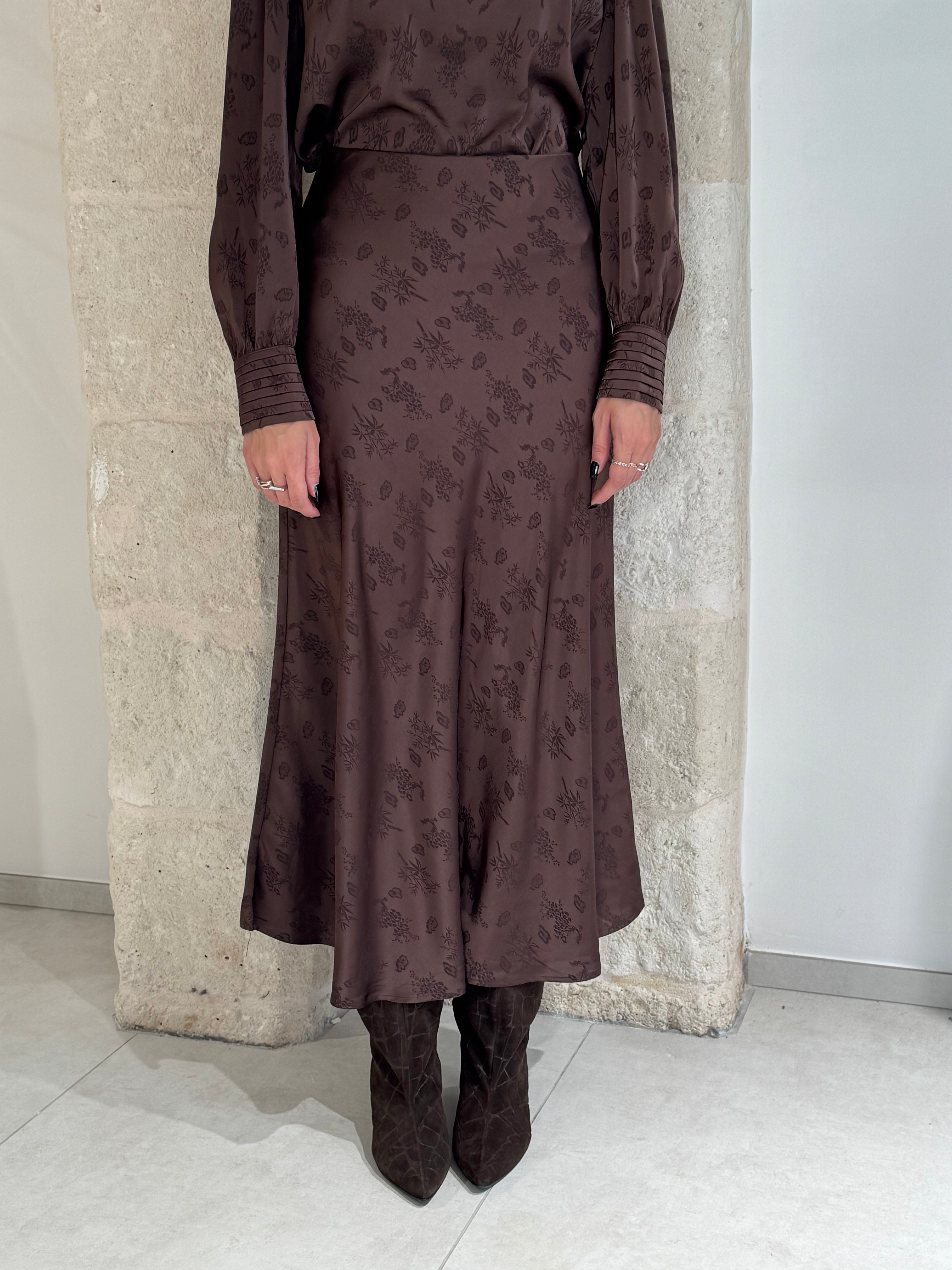 Gonna midi moro in jacquard - You decide