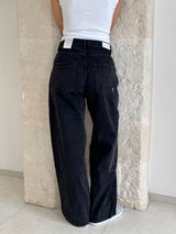 Jeans Poppy nero bruciato e slavato - Icon Denim