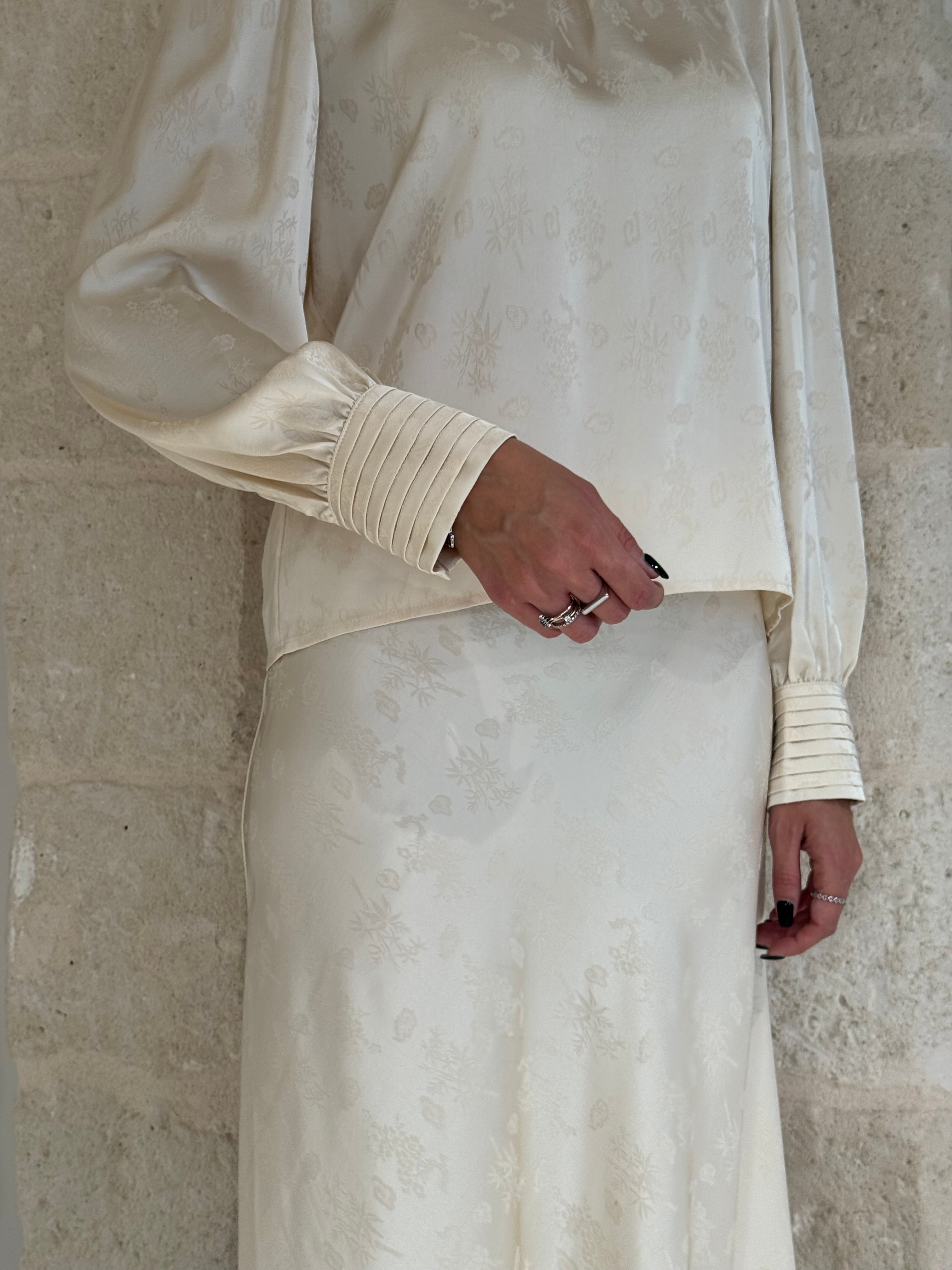 Camicia avorio in jacquard - You decide