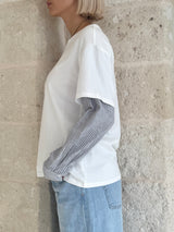 Maglia Duo con maniche lunghe in contrasto - You Decide
