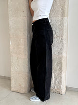 Jeans Poppy nero bruciato e slavato - Icon Denim