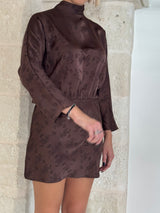 Vestito corto moro in jacquard - You decide