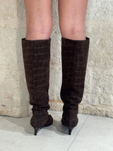 Stivali Alti Cocco marrone -
