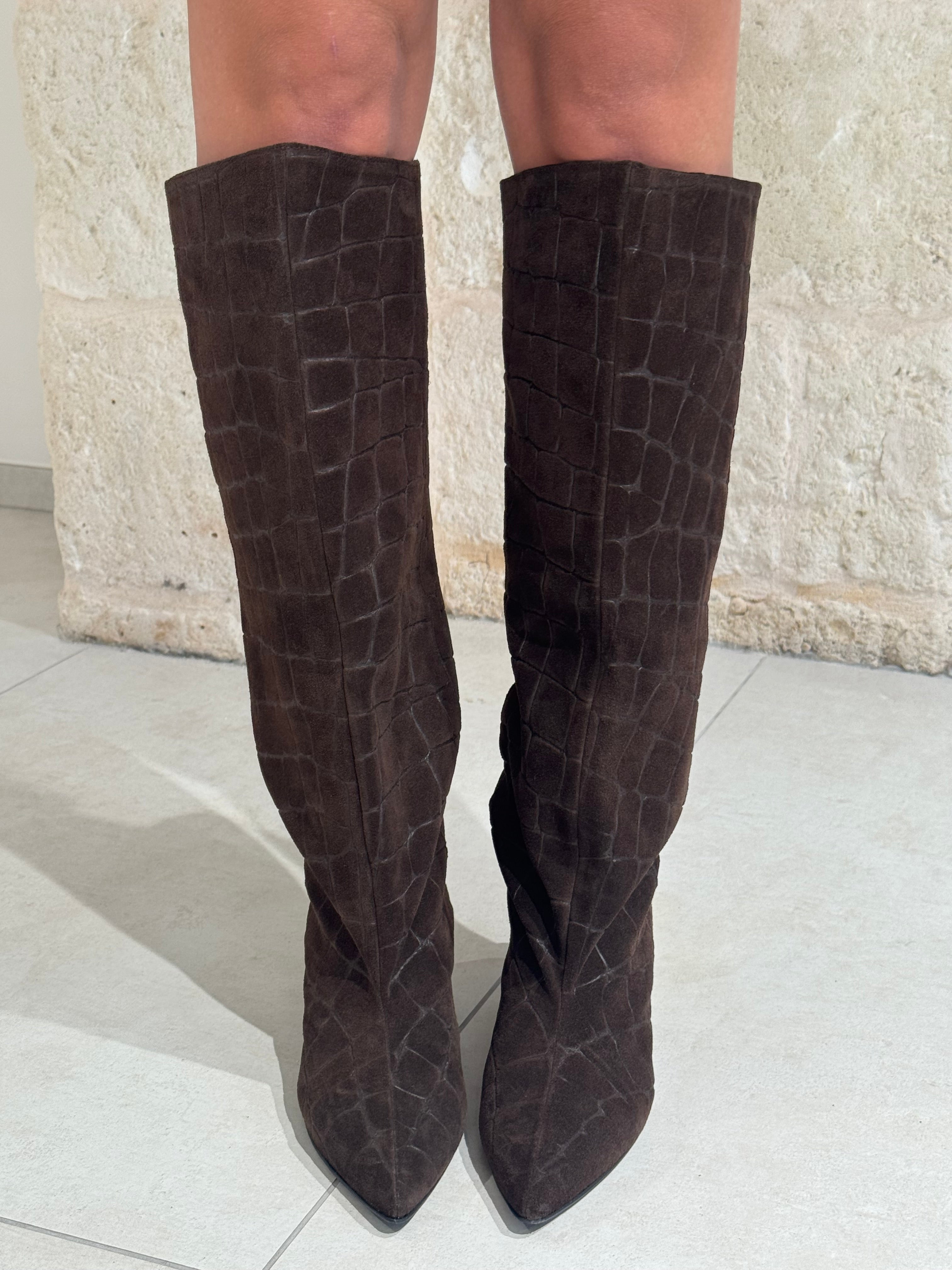Stivali Alti Cocco marrone -
