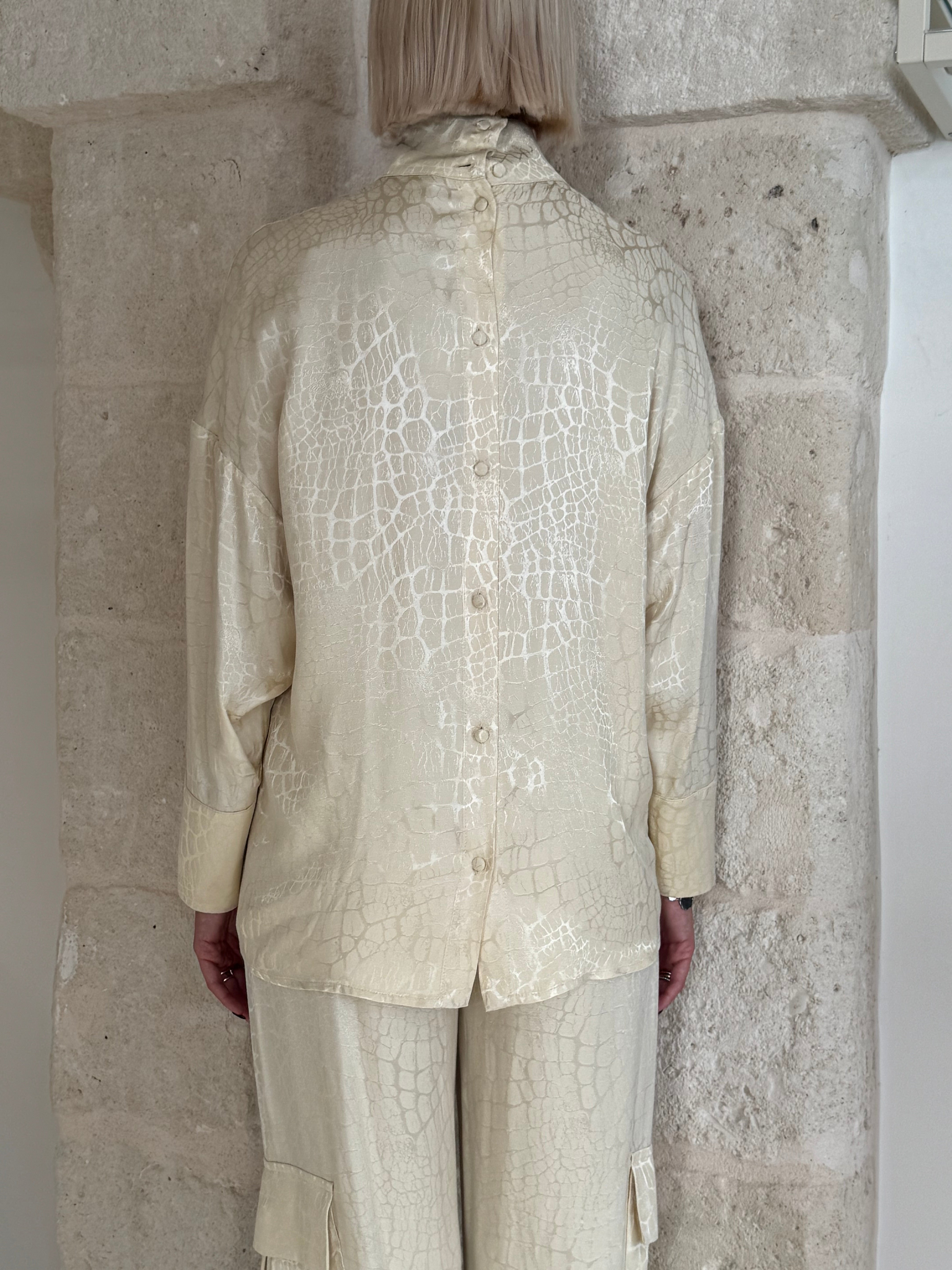 Camicia croco avorio - Bohemian Vi