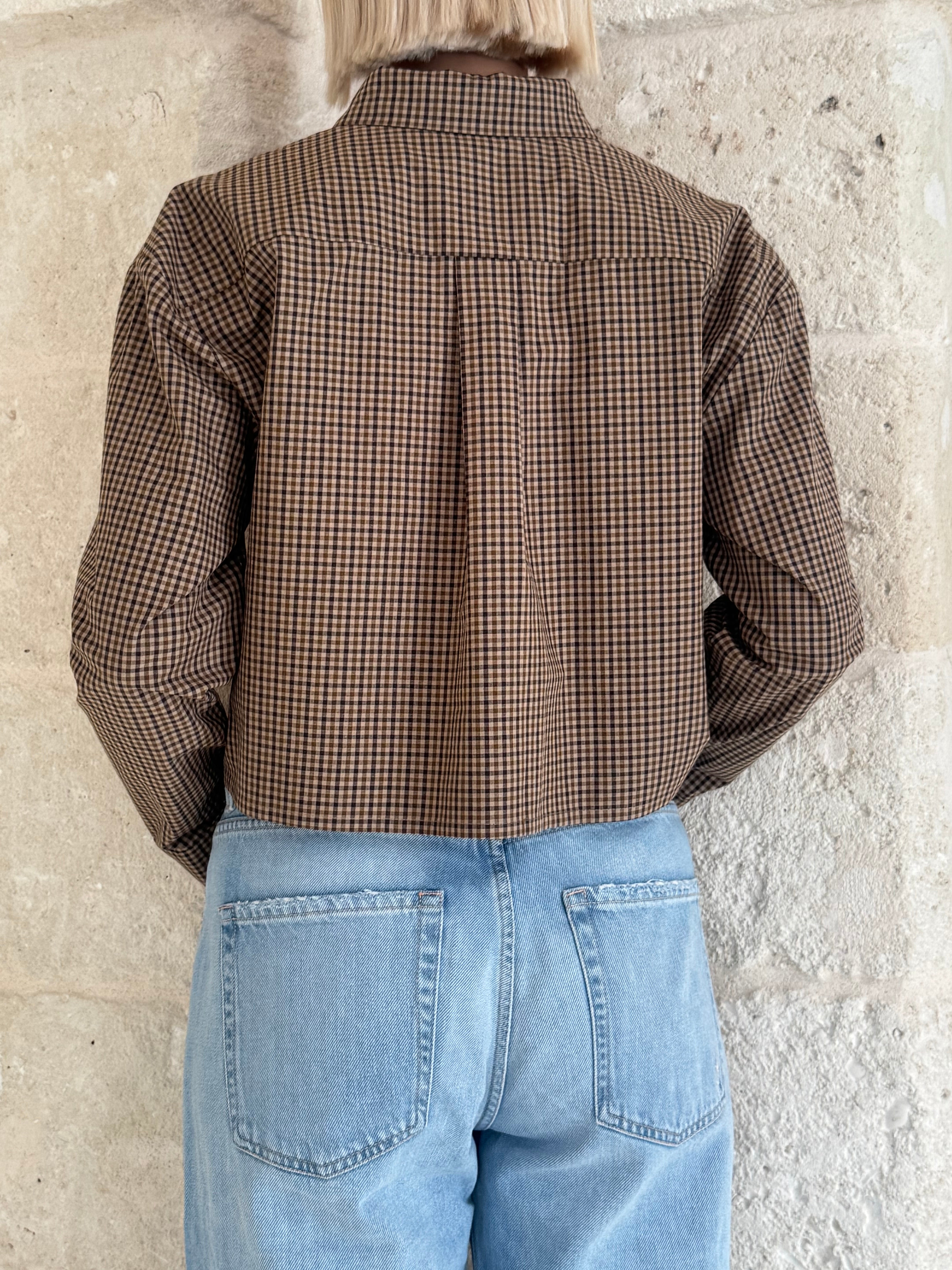 Camicia quadretto crop - Eleh