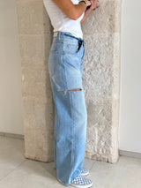 Jeans Poppy Eco chiaro con strappi - Icon Denim
