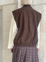 Gilet con bottoni moro - Bsb