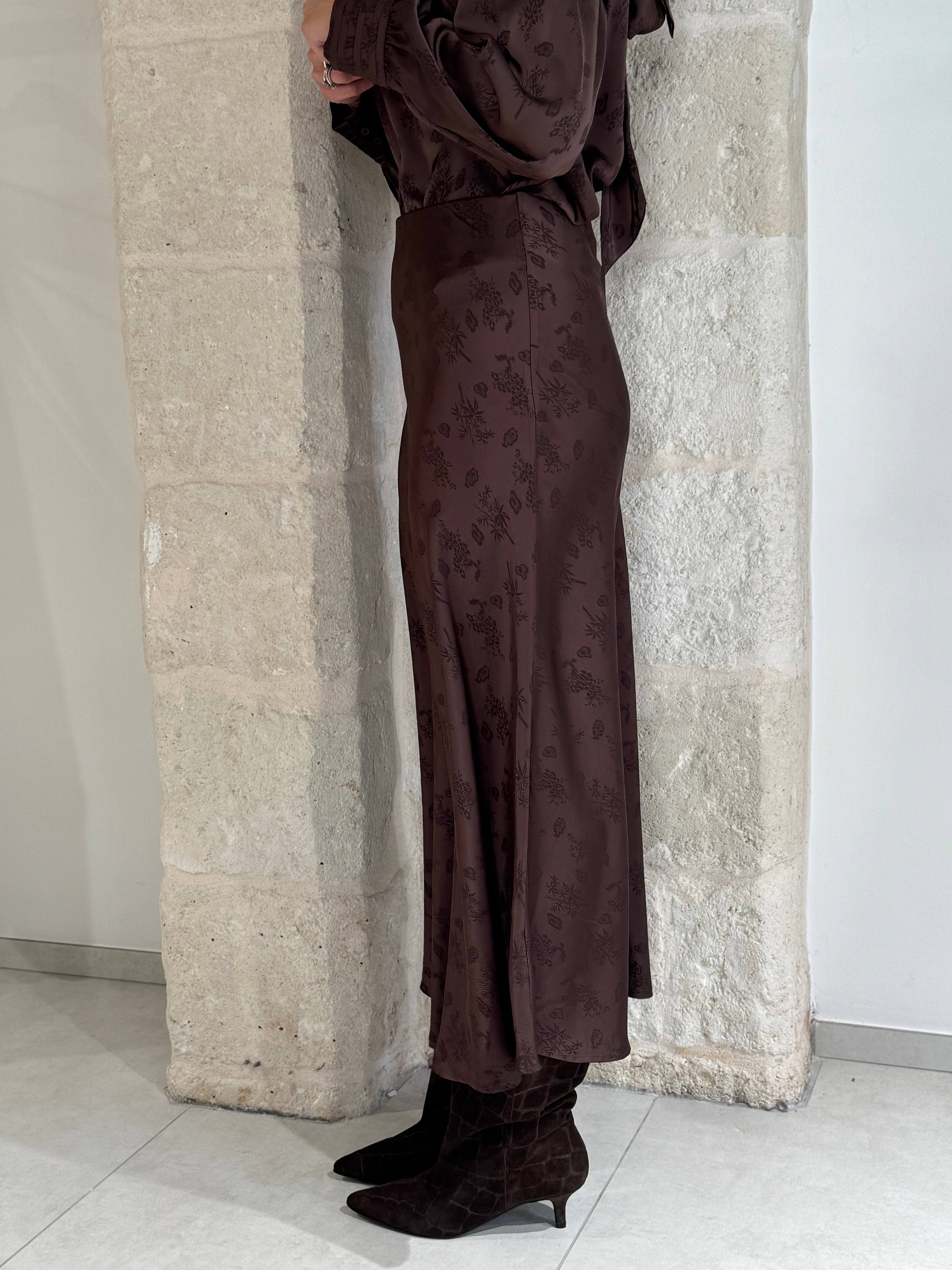 Gonna midi moro in jacquard - You decide