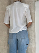 T-shirt con spallina e ricamo - Kostumn1