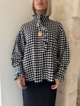 Camicia a quadri con dettagli oro - Bsb