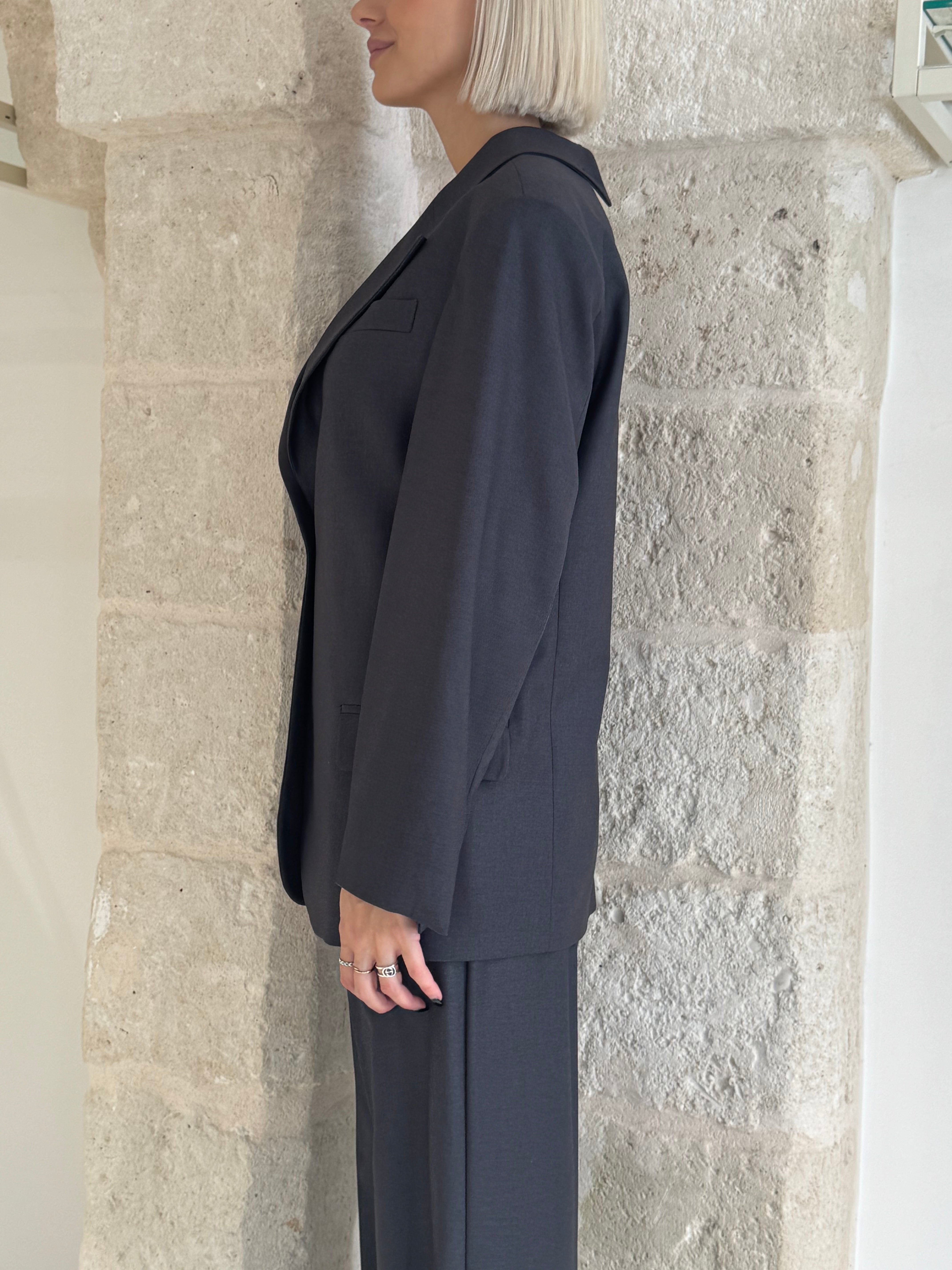 Giacca Blazer Oversize graphite - Bohemian Vi