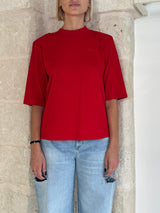 T-shirt con spalline e ricamo - Kostumn1