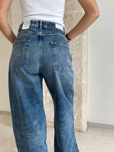 Jeans Poppy Smoke e gamba larga - Icon Denim