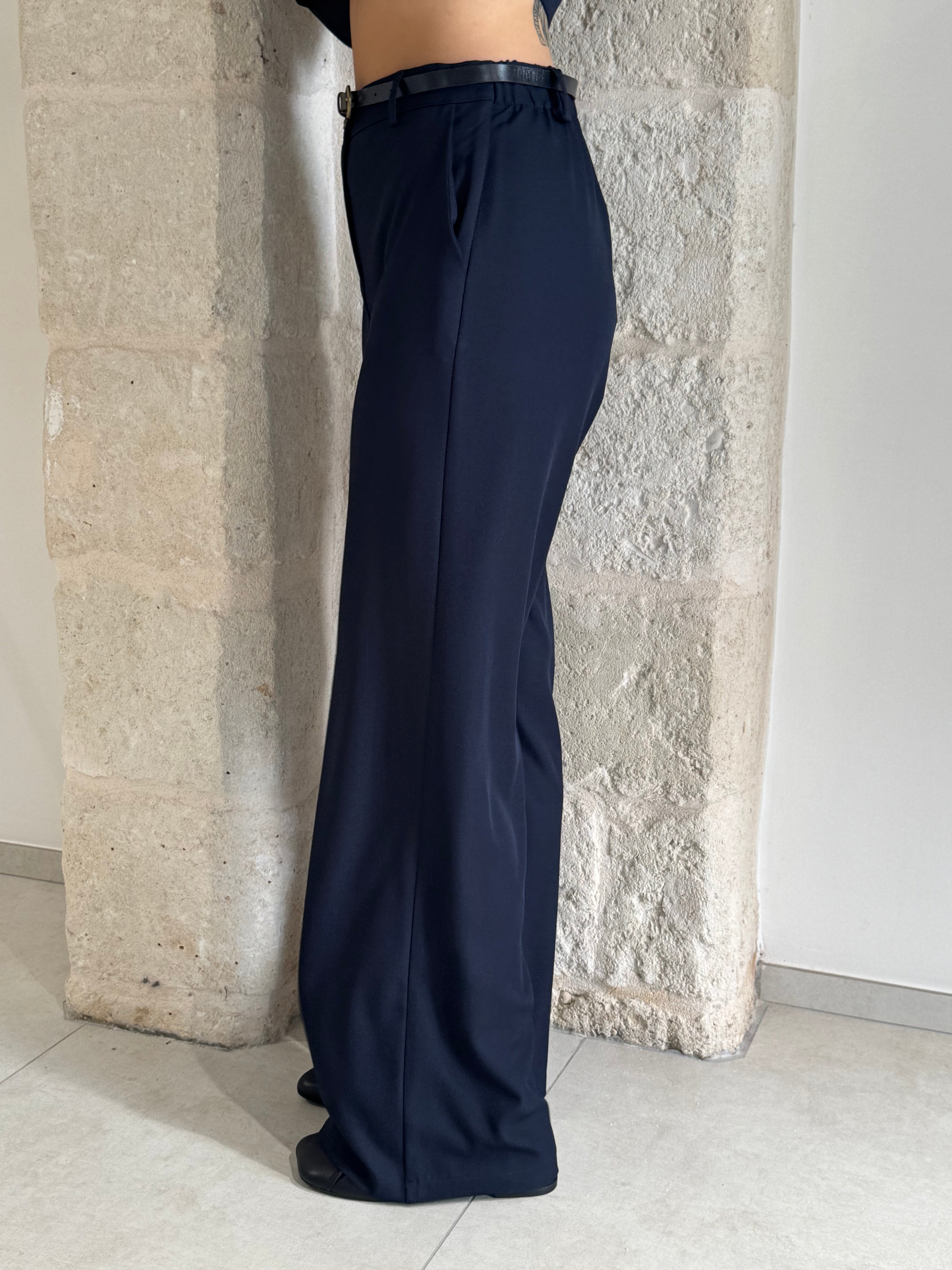 Pantalone blu dritto - Zahjr