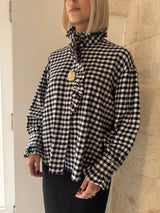 Camicia a quadri con dettagli oro - Bsb