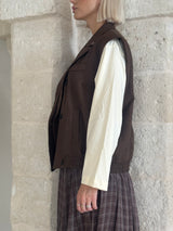 Gilet con bottoni moro - Bsb
