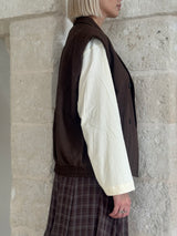 Gilet con bottoni moro - Bsb
