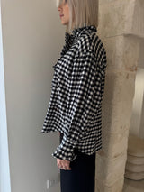 Camicia a quadri con dettagli oro - Bsb