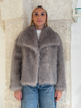 Pelliccia ecologica con colletto - Eleh