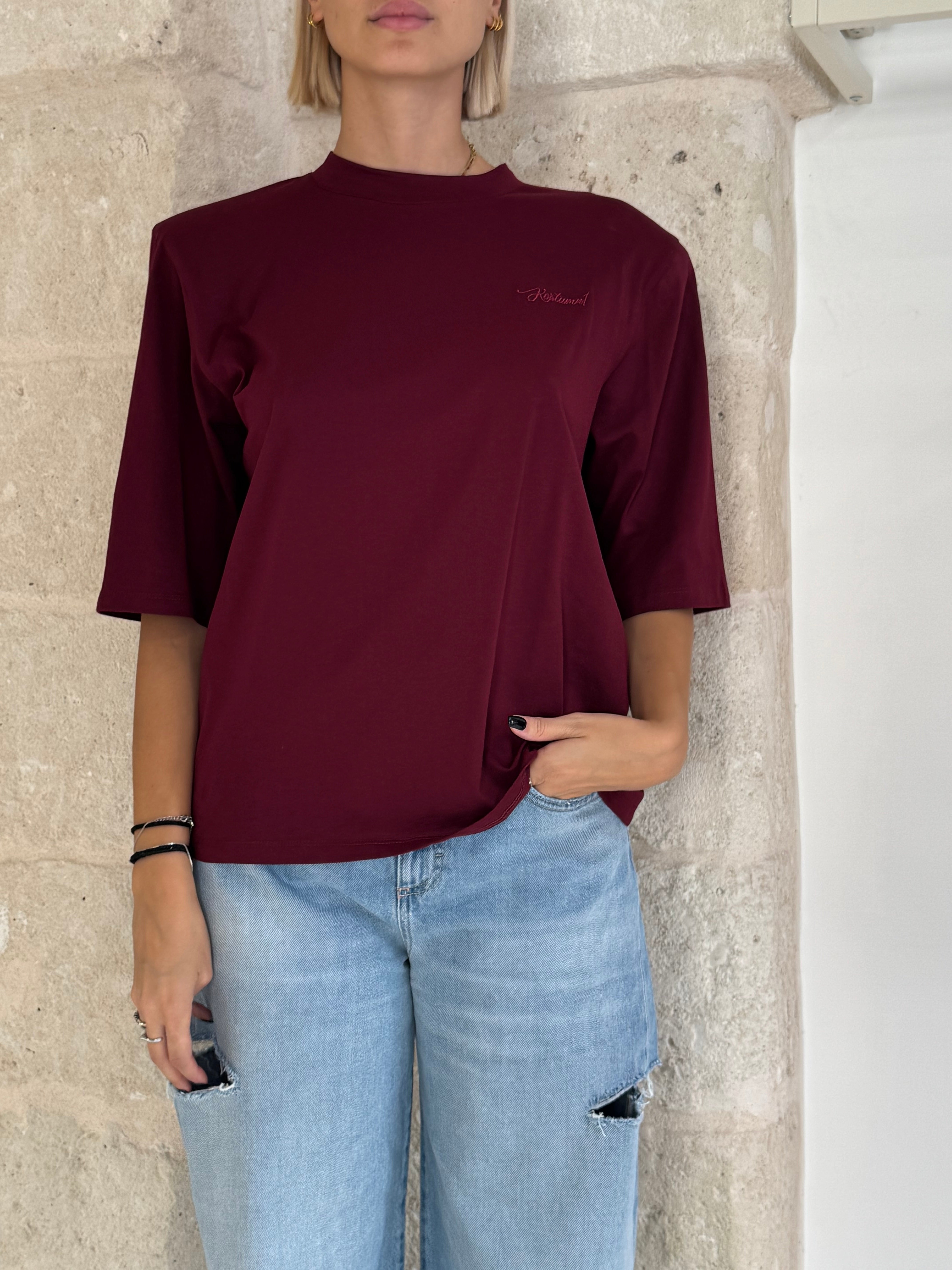 T-shirt con spalline e ricamo - Kostumn1