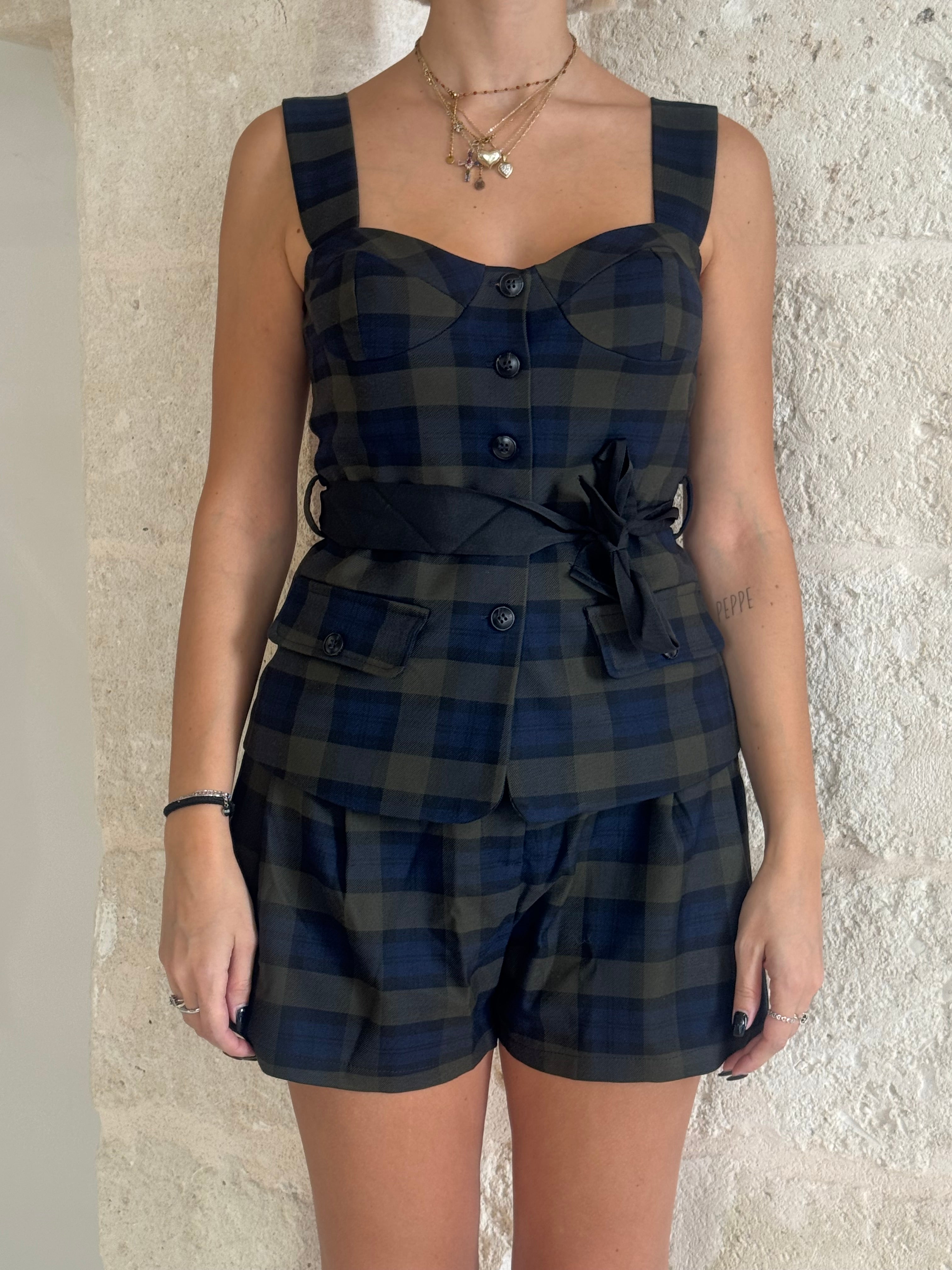 Top Corsetto Tartan -BSB