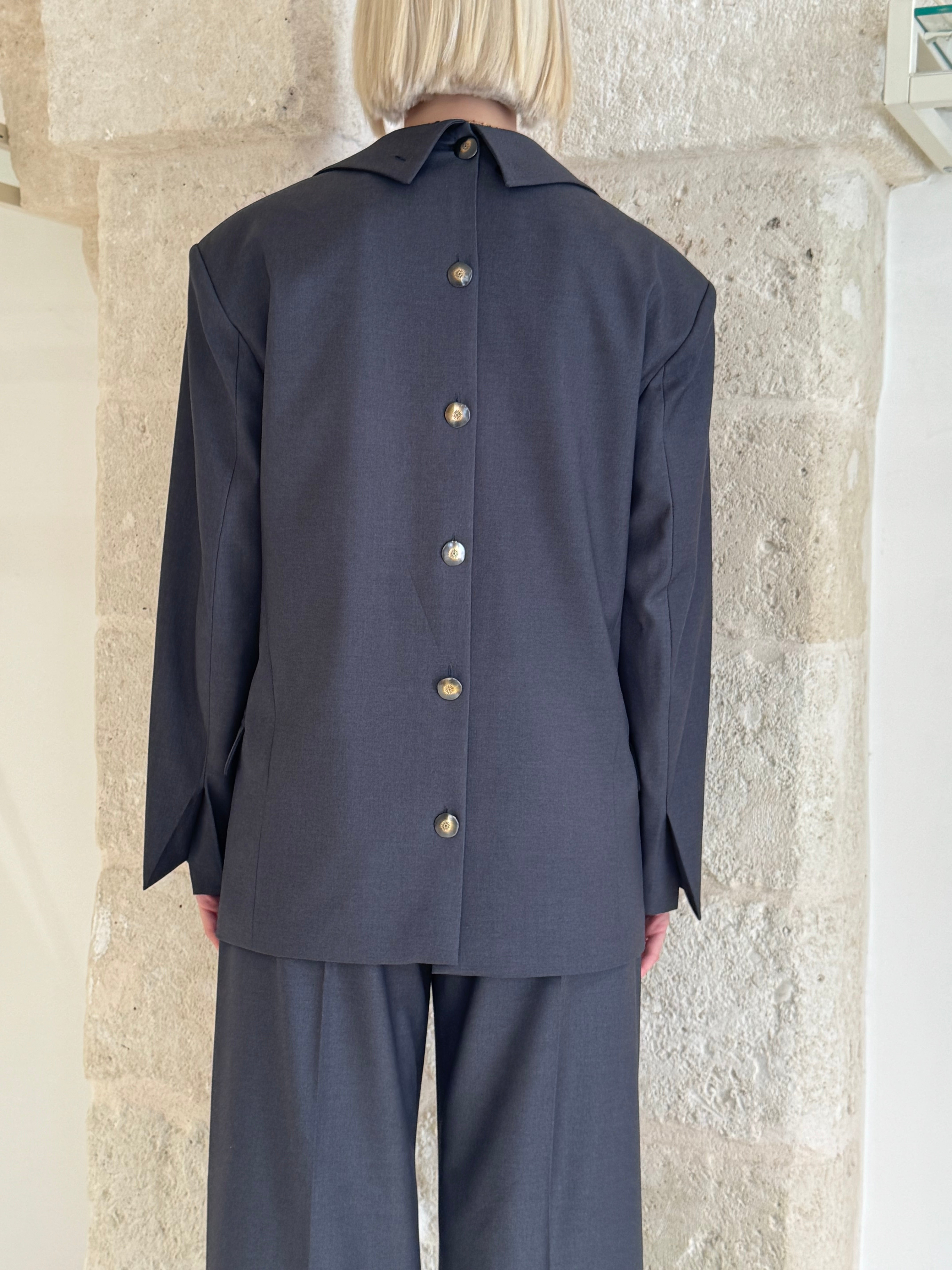 Giacca Blazer Oversize graphite - Bohemian Vi