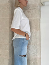 T-shirt con spallina e ricamo - Kostumn1