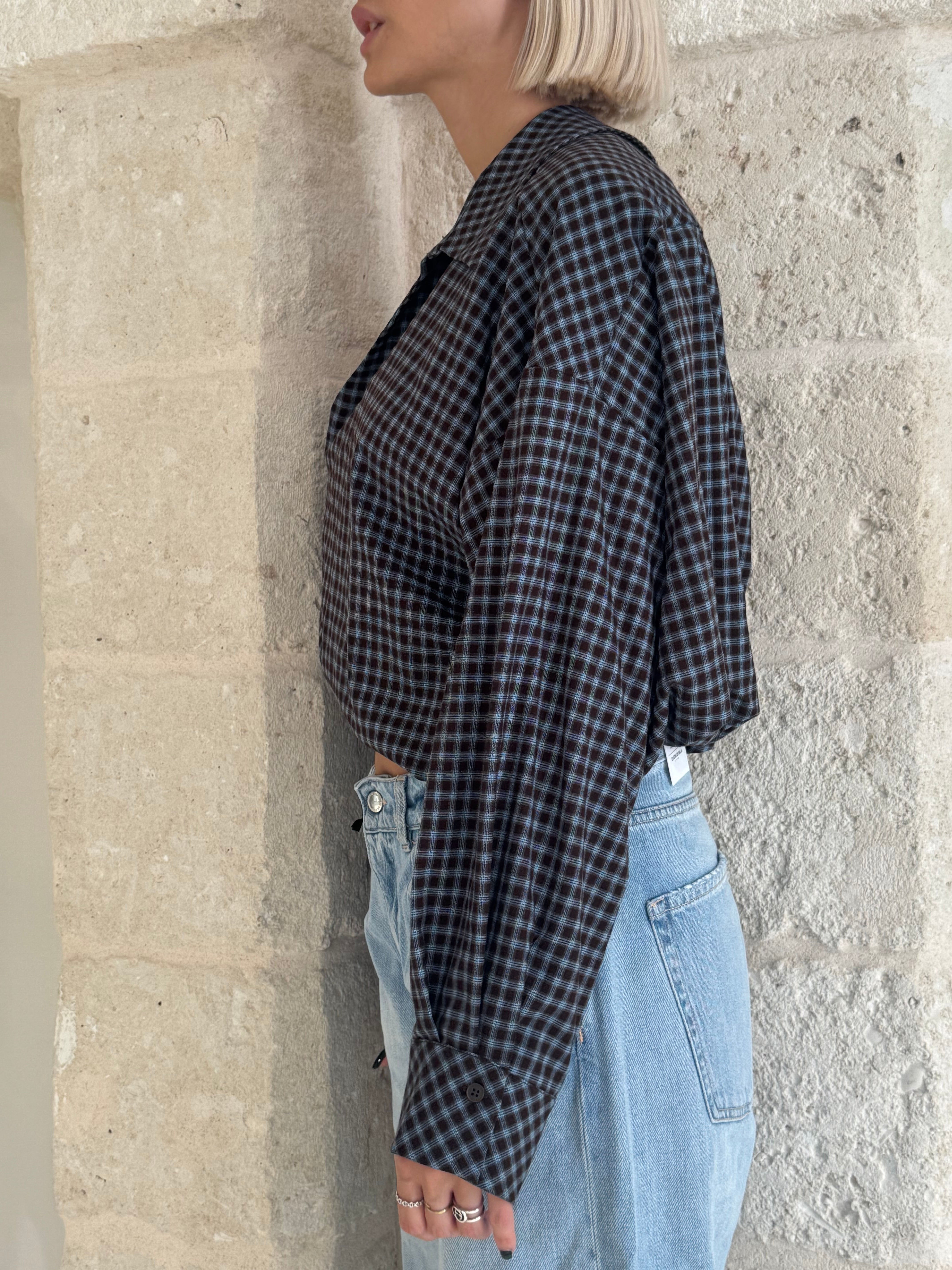 Camicia Duo a quadri con canotta - Eleh
