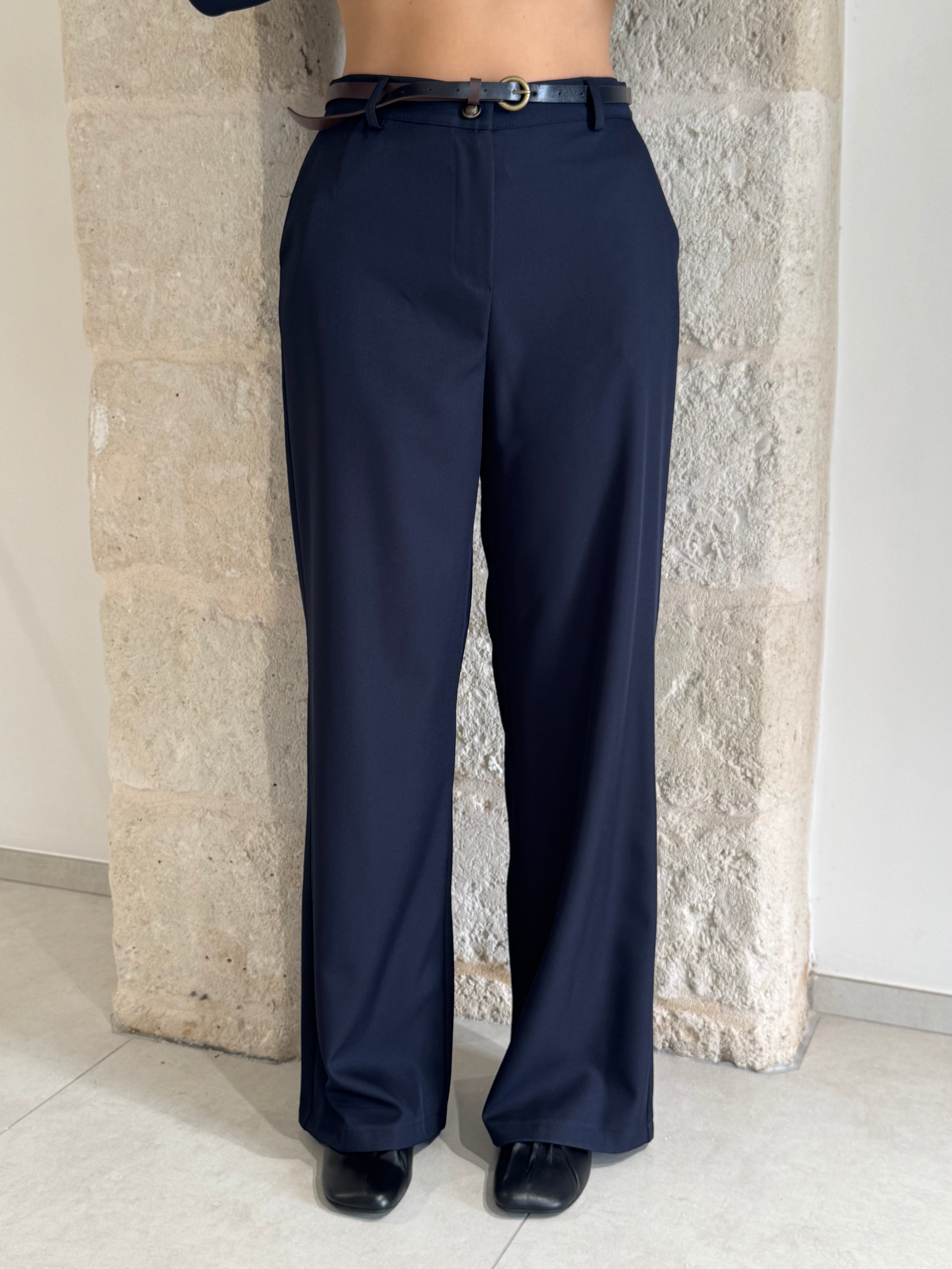 Pantalone blu dritto - Zahjr