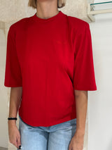 T-shirt con spalline e ricamo - Kostumn1
