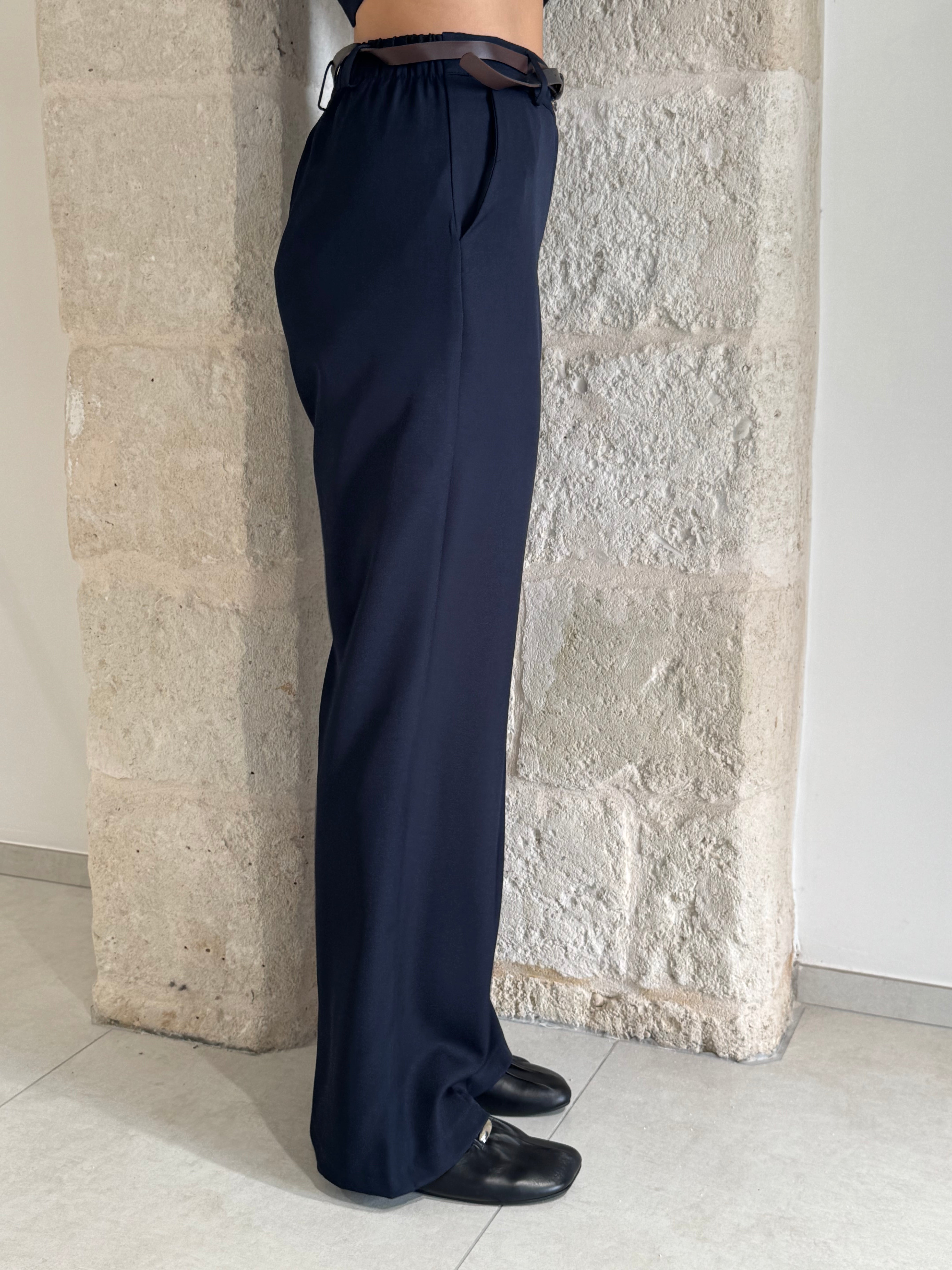 Pantalone blu dritto - Zahjr