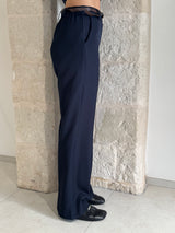 Pantalone blu dritto - Zahjr