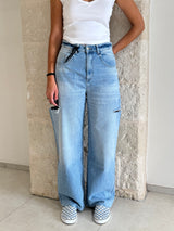 Jeans Poppy Eco chiaro con strappi - Icon Denim
