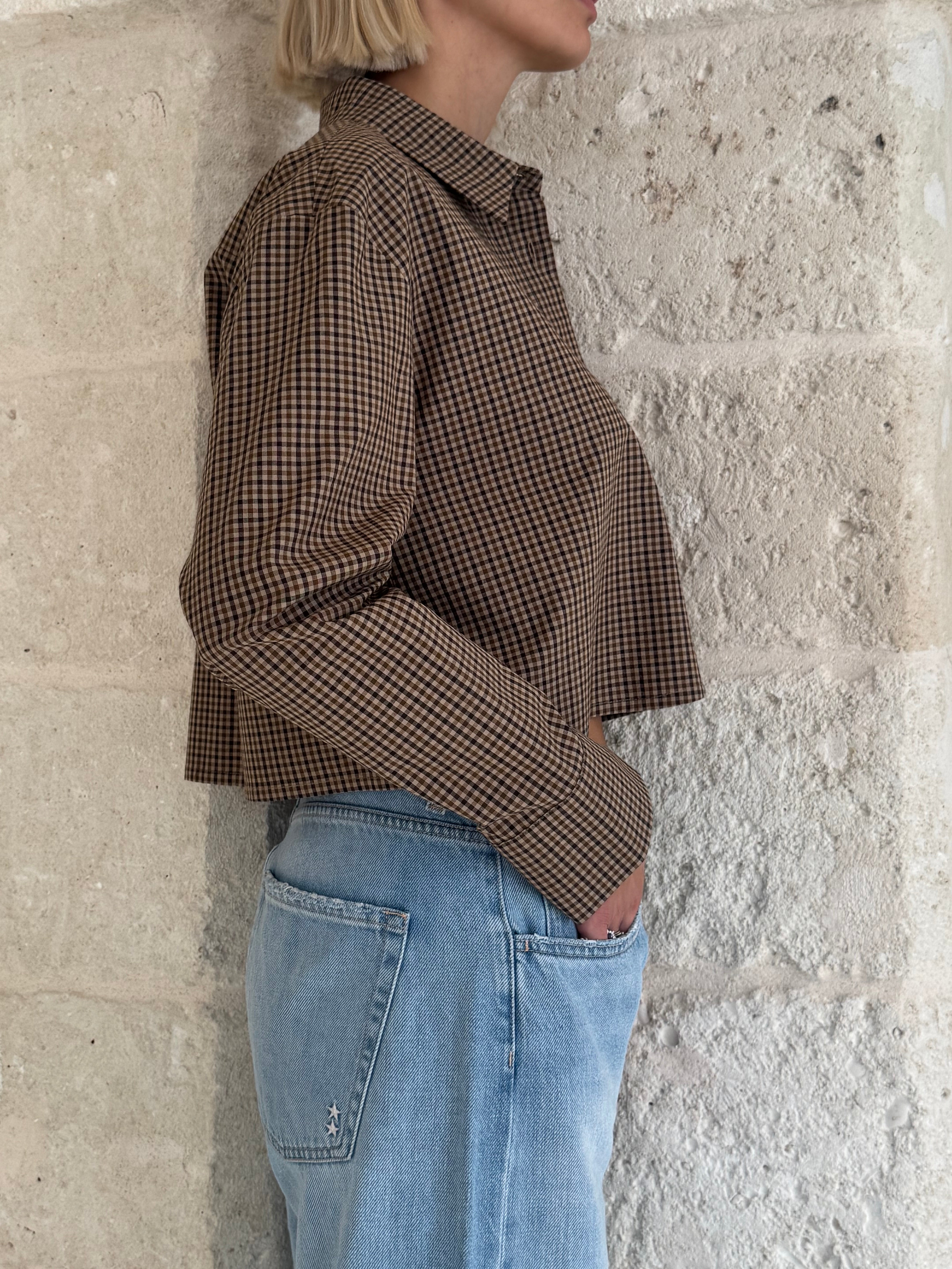 Camicia quadretto crop - Eleh