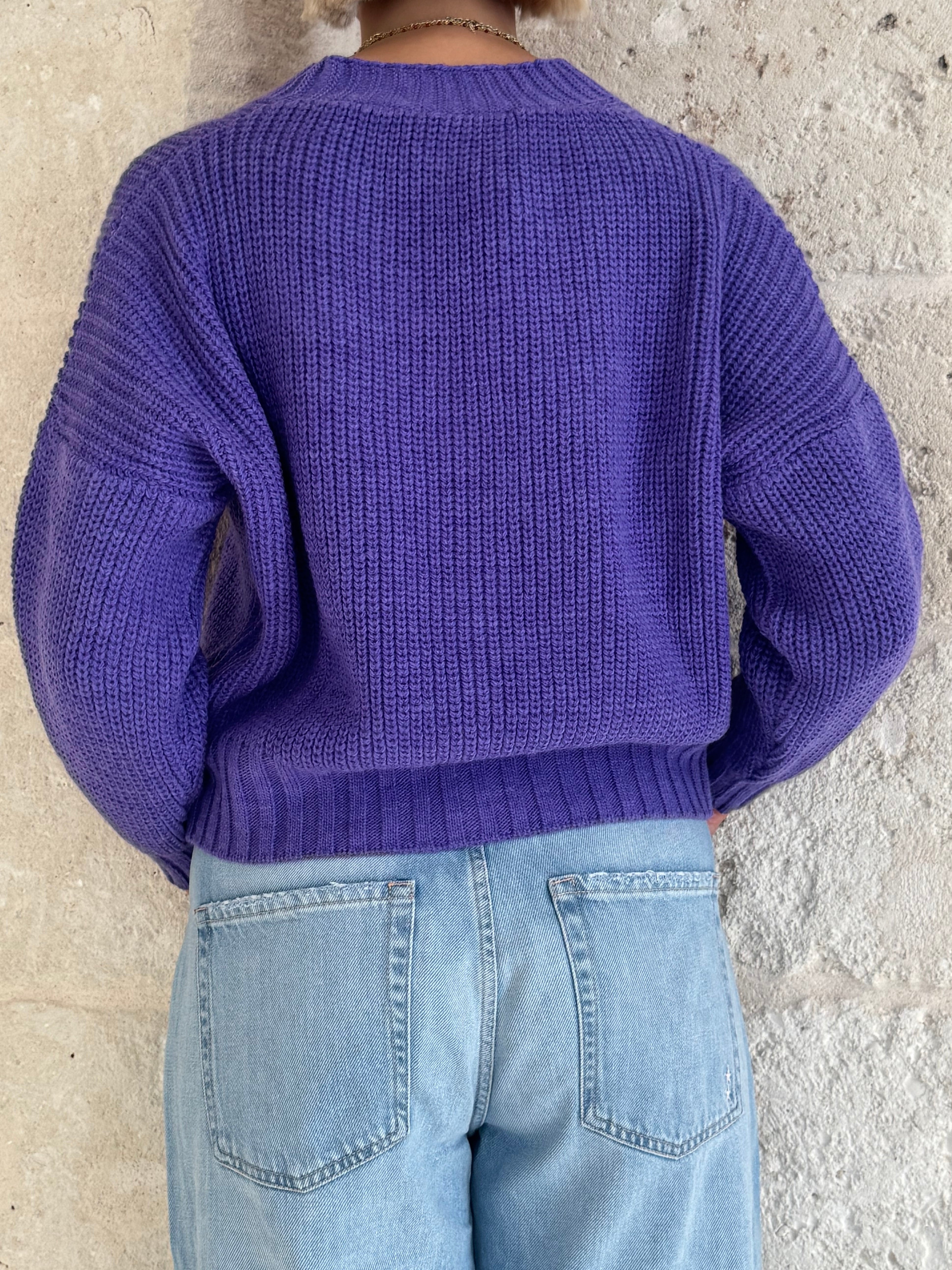 Cardigan puffo con bottoni - Zahjr