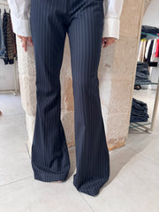 Tailleur Gessato nero