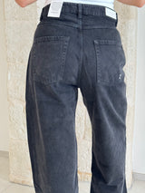 Jeans Poppy nero bruciato e slavato - Icon Denim